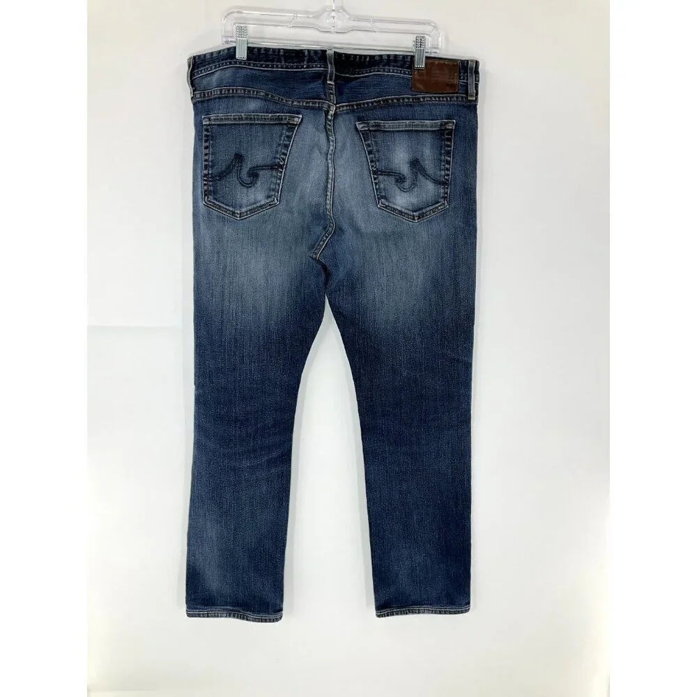 AG Adriano Goldschmied Jeans Mens 38x29 Blue Graduate Tailored Stretch Denim - Picture 6 of 13
